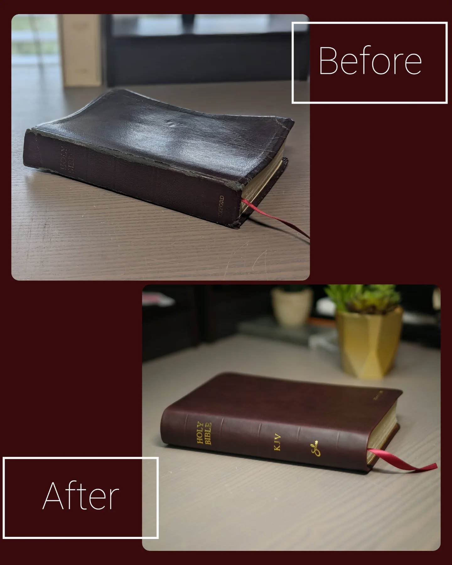 Oxblood Seidel Double Shot KJV