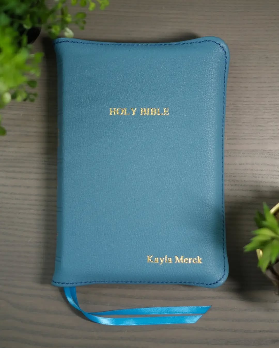 Blue Goatskin KJV thumbnail 2